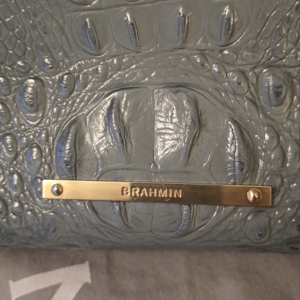 Brahmin Melbourne Anywhere Shoulder Bag with Crocodile Embossed Texture - Picture 9 of 11